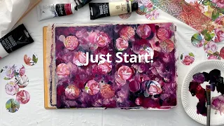 The Best Way To Begin A Collage Painting In Your Art Journal