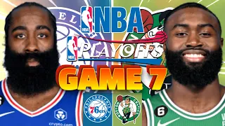 Game 7 Philadelphia 76ers at Boston Celtics NBA Playoffs Live PLay by Play Scoreboard / Interga