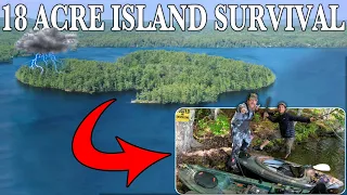 18 Acre Island Survival Challenge - No Food, No Water, No Permission to... Dual Survival Challenge!