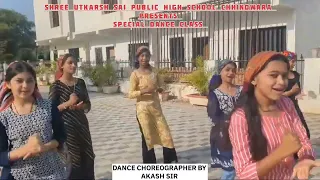 Special Dance Class Organized by Shree Utkarsh Sai Public High School Choreographer by Akash Sir