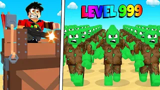 Kendi Kaleni yap Zombilerle Savaş ve Hayatta Kal!! - Roblox Zombie Battle Tycoon