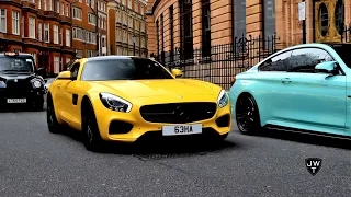 Mercedes-AMG GT S INVASION in London! REVS & More SOUNDS!