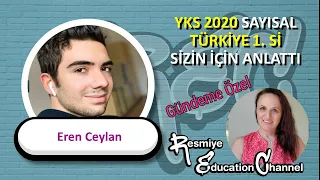 YKS 2020 sayısal TÜRKIYE 1. si Sizin  Īcin Anlattı 4K