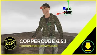 COPPERCUBE 6.5.1 | FULLY ANIMATED THIRD PERSON CHARACTER (PROJECT DOWNLOAD)