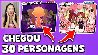 😱 30 PERSONAGENS E PACOTE DE CASAMENTO LOJA DE ITENS NO AVATAR WORLD | Nova Atualização