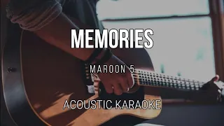 Memories - Maroon 5 | Acoustic Karaoke - Instrumental