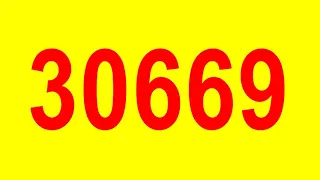 Numbers 1 to 50000 - Font Arial Narrow Bold
