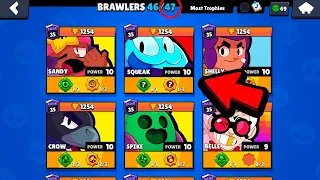 ПОДНЯЛ ВСЕХ БРАВЛЕРОВ НА 35 РАНГ В БРАВЛ СТАРС😱 СПИДРАН К 50.000 КУБКАМ BRAWL STARS