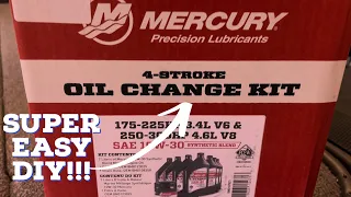 The EASIEST Way To Change The Oil On A MERCURY 4-Stroke!!! (2023 250hp V8 ProXS)