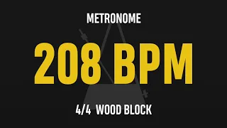 208 BPM 4/4 - Best Metronome (Sound : Wood block)