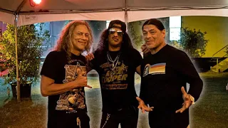 Members of Metallica watch Guns N' Roses 2023