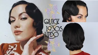 1930s Finger Wave + Kiss Curl Hairstyle (NO HEAT, NO CURL, NO SET)⎢VINTAGE TIPS & TRICKS