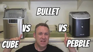 Which style of ice maker is best for you? Cube vs bullet vs nugget. Pros and cons of each.