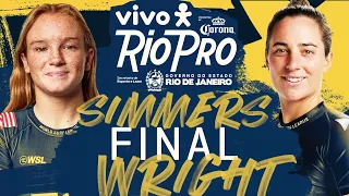 Caitlin Simmers vs Tyler Wright | VIVO Rio Pro - Final Heat Replay