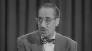 You Bet Your Life! GROUCHO MARX Secret word:  Voice (3)