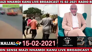 RADIO BIAFRA UNIVERSITY OF COMMON SENSE MAZI NNAMDI KANU LIVE BROADCAST 15-02-2021