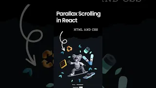 Parallax Scrolling in React using React Spring | ReactJS | #parallax #reactjs #shorts #short #viral