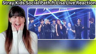 Stray Kids Reaction : 'Social Path' ft.LISA + S-Class [Live] REACTION