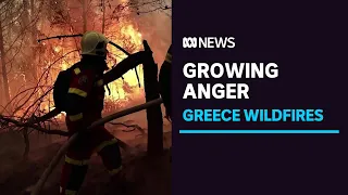 Anger in Greece over lack of government help with wildfires | ABC News