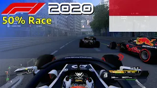 F1 2020 - Tsunoda Career Mode #7: 50% Race Monaco | PS5