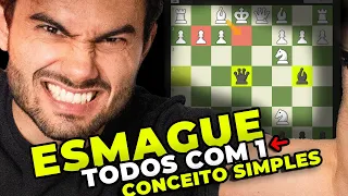 ESMAGUE BRUTALMENTE seus adversários no xadrez com esse conceito!!