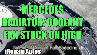 Mercedes Coolant Fan Always On Part 1 | DIY | iRepair Autos