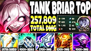 New Briar Top Lane FULL TANK Build: 480 Armor, 476 MR and 257000+ TOTAL DMG 🔥💪 LoL Briar Gameplay