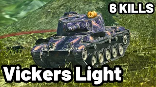 Vickers Light | 7.6K DAMAGE | 6 KILLS | WOT Blitz Pro Replays