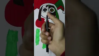 Drawing POMNI from TADC in 4 Different Art Styles with Posca Markers! Part 3 (Christmas Edition)