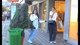 BUSHMAN PRANK IN ANNEMASSE FRANCE. (BEST REACTIONS)