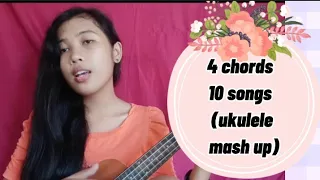 4 chords 10 songs (ukulele mash up)