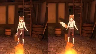 Spice & Wolf VR - Tail & Ear Animation Comparison