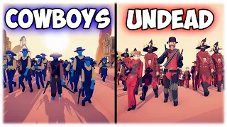 Wild West Clash: Cowboys Battle Undead in TABS! #tabs #game #simulator #rdr2