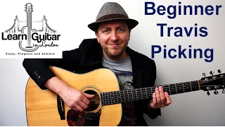 Easy Beginner Travis Picking Guitar Lesson - Order and Chaos - FREE TAB - Drue James