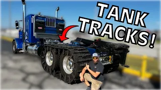 TANK TRACKS on a SEMI TRUCK!