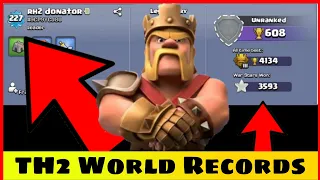 Town Hall 2 World Records | Best TH2 Players | Clash of Clans