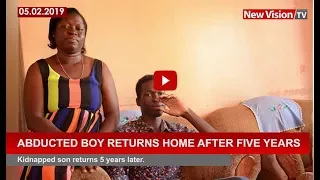 Abducted boy returns home after five years