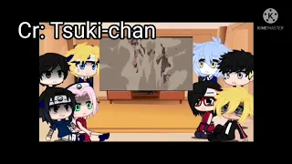 Past Team 7 and Present Team 7 react to Itachi vs Sasuke | Gacha Life / Clup | Tsuki-chan~