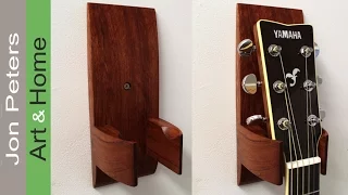 How to Make and install a Guitar Hanger,  Holder.