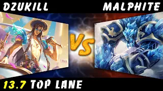 Dzukill - Yone vs Malphite TOP Patch 13.7 - Yone Gameplay