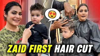 ZAID FIRST HAIR CUT || ARMAAN MALIK VLOGS