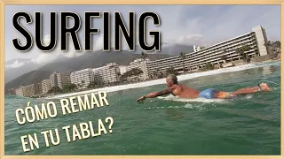 SURFING PARA PRINCIPIANTES  ( CÓMO REMAR EN TU TABLA DE SURF)