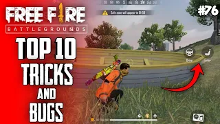 Top 10 New Tricks In Free Fire | New Bug/Glitches In Garena Free Fire #76