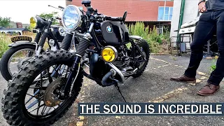 This Vintage BMW R100 Scrambler is a very cool build.