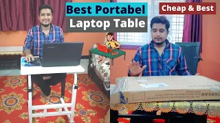 Best Portable Laptop Table in India 2021 | Review | Unboxing | Height Adjustable