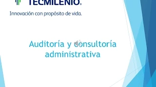 Auditoría y Consultoría Administrativa (Curso completo 15 temas)