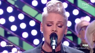P!nk - What About Us (live on Quotidien 05-12-2017) HD