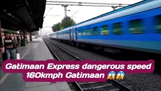 gatimaan express || 160kmph || Vande Bharat || 160kmph || Back to back speed GATIMAAN | VANDE BHARAT