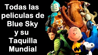 La Evolución de Blue Sky en la Taquilla Mundial. (2002 - 2019). La Era de Hielo, Rio, Robots, Epic.