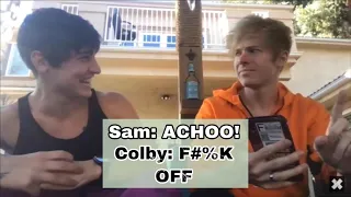 Sam and Colby sneezing (funny)